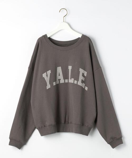 EMMEL REFINES（エメルリファインズ）の「＜EMMEL REFINES（エメル リファインズ）＞EM Y.A.L.E. スウェット プルオーバー（スウェット・レディース・ライトグレー/オフホワイト/オリーブ/モカ・FREE）」の3枚目の写真