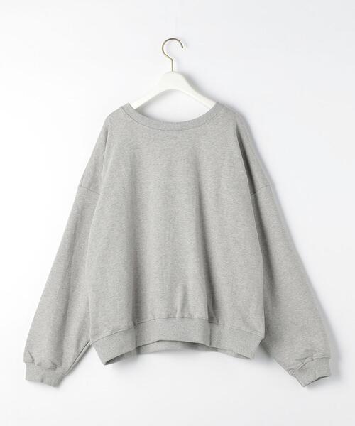 EMMEL REFINES（エメルリファインズ）の「＜EMMEL REFINES（エメル リファインズ）＞EM Y.A.L.E. スウェット プルオーバー（スウェット・レディース・ライトグレー/オフホワイト/オリーブ/モカ・FREE）」の16枚目の写真