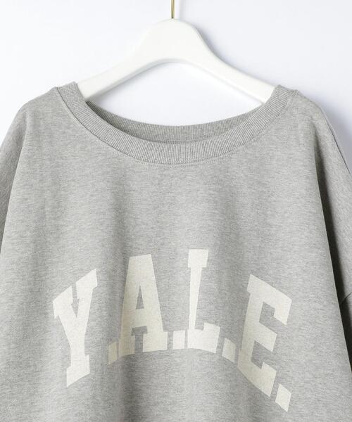 EMMEL REFINES（エメルリファインズ）の「＜EMMEL REFINES（エメル リファインズ）＞EM Y.A.L.E. スウェット プルオーバー（スウェット・レディース・ライトグレー/オフホワイト/オリーブ/モカ・FREE）」の7枚目の写真