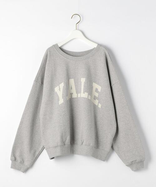 EMMEL REFINES（エメルリファインズ）の「＜EMMEL REFINES（エメル リファインズ）＞EM Y.A.L.E. スウェット プルオーバー（スウェット・レディース・ライトグレー/オフホワイト/オリーブ/モカ・FREE）」の6枚目の写真