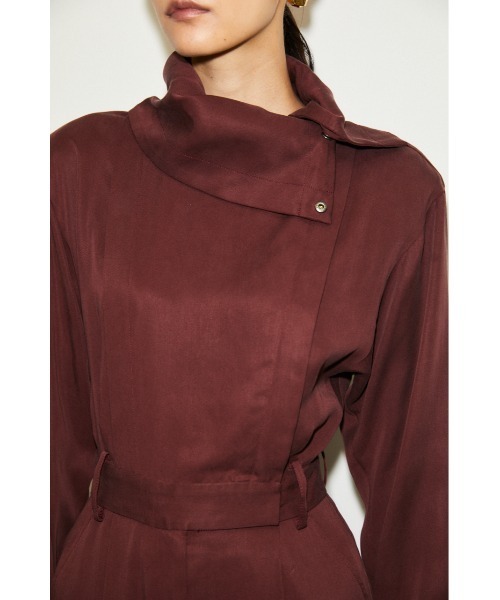 THROW by SLY(スローバイスライ)の「THROW MOCK NECK DOLMAN JUMP SUITS ドルマン ジャンプスーツ(つなぎ/オールインワン・レディース・グレー/バーガンディー・1/0)」の21枚目の写真