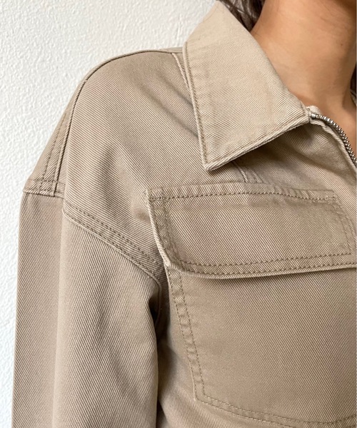 SHAGGIE（シャギー）の「ベルト付きミリタリーデニムジャンプスーツ（サロペット/オーバーオール・レディース・ブラック/ベージュ・FREE）」の21枚目の写真