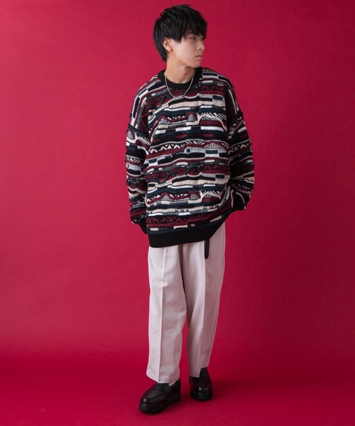 WEGO by こーせ(ウィゴーバイコーセ)の「∴WEGO by こーせ/総柄ビッグシルエットニット(ニット/セーター・メンズ・その他1/その他2・FREE)」の15枚目の写真