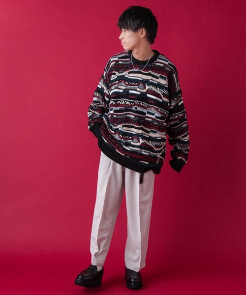 WEGO by こーせ(ウィゴーバイコーセ)の「∴WEGO by こーせ/総柄ビッグシルエットニット(ニット/セーター・メンズ・その他1/その他2・FREE)」の16枚目の写真