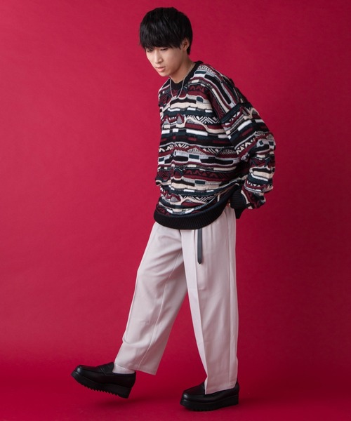 WEGO by こーせ(ウィゴーバイコーセ)の「∴WEGO by こーせ/総柄ビッグシルエットニット(ニット/セーター・メンズ・その他1/その他2・FREE)」の17枚目の写真