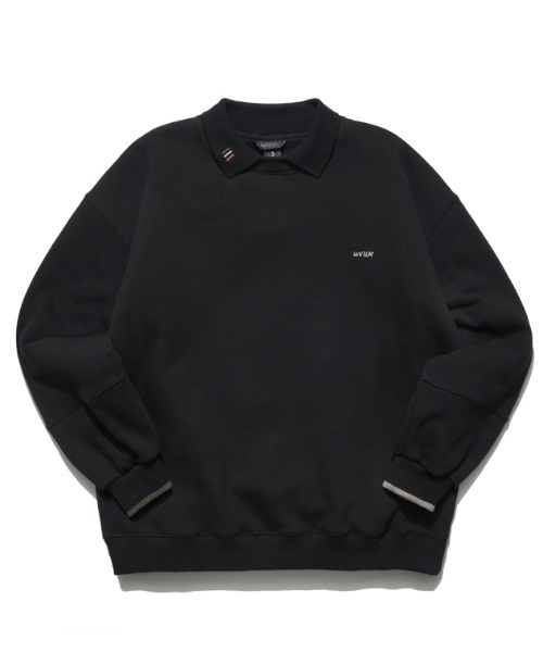 WV PROJECT（ダブリューブイプロジェクト）の「WV PROJECT(ダブリューブイプロジェクト)/JEJE SWEATSHIRT/オーバーサイズ 襟付き スウェット【セットアップ対応商品】（スウェット・レディース・ブラック/グレー/オートミール/ネイビー・M/L/S）」の19枚目の写真