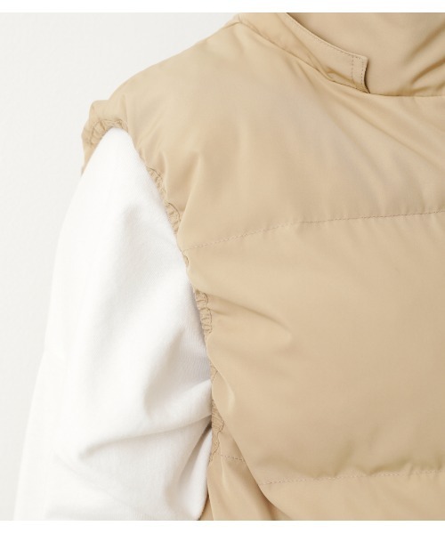 RODEO CROWNS WIDE BOWL（ロデオクラウンズワイドボウル）の「HOOD PUFF ベスト（ダウンベスト・レディース・ブラック/ベージュ/グリーン・FREE）」の13枚目の写真