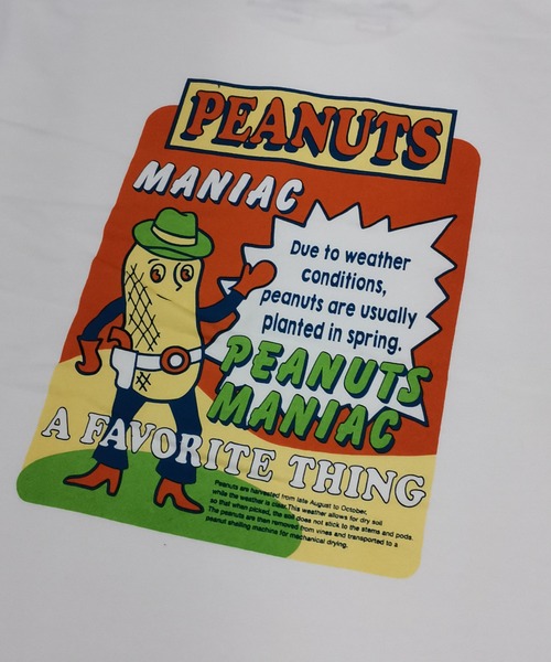 Naked Rust and other POEMS(ネイキッドラストアンドアザーポエムス)の「【Naked Rust and other POEMS】フロント & バックプリント PEANUT MANIAC スウェット(スウェット・メンズ・ブラック/ホワイト/ブルー・L/M)」の15枚目の写真