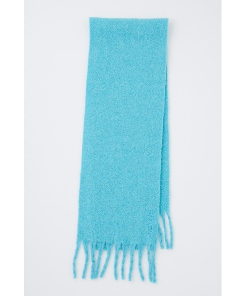 SLY（スライ）の「WOOL BLEND MUFFLER/ウールブレンドマフラー（マフラー・レディース・ブラウン/ターコイズブルー/イエロー/アイボリー・FREE）」の3枚目の写真