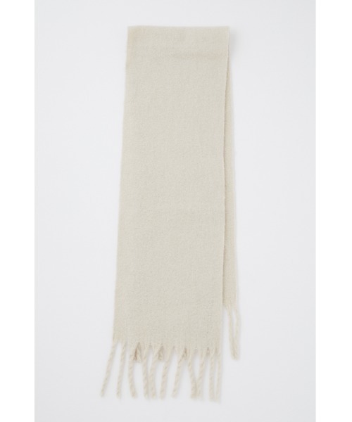 SLY（スライ）の「WOOL BLEND MUFFLER/ウールブレンドマフラー（マフラー・レディース・ブラウン/ターコイズブルー/イエロー/アイボリー・FREE）」の2枚目の写真