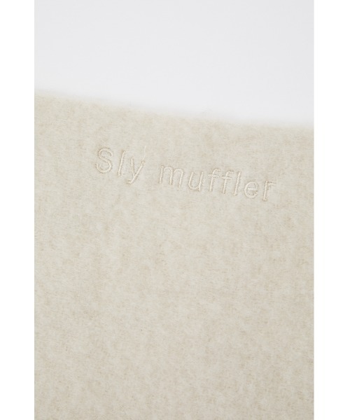 SLY（スライ）の「WOOL BLEND MUFFLER/ウールブレンドマフラー（マフラー・レディース・ブラウン/ターコイズブルー/イエロー/アイボリー・FREE）」の22枚目の写真