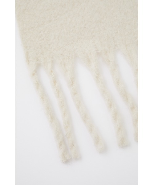 SLY（スライ）の「WOOL BLEND MUFFLER/ウールブレンドマフラー（マフラー・レディース・ブラウン/ターコイズブルー/イエロー/アイボリー・FREE）」の8枚目の写真