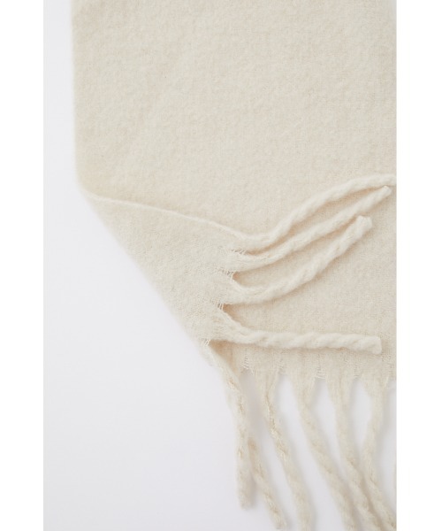 SLY（スライ）の「WOOL BLEND MUFFLER/ウールブレンドマフラー（マフラー・レディース・ブラウン/ターコイズブルー/イエロー/アイボリー・FREE）」の5枚目の写真