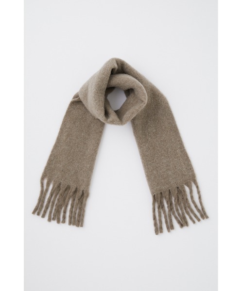 SLY（スライ）の「WOOL BLEND MUFFLER/ウールブレンドマフラー（マフラー・レディース・ブラウン/ターコイズブルー/イエロー/アイボリー・FREE）」の19枚目の写真