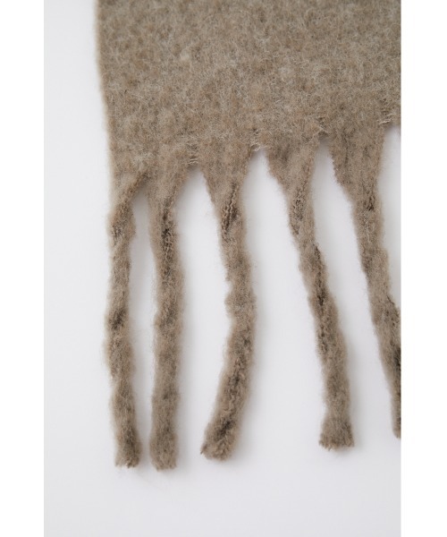 SLY（スライ）の「WOOL BLEND MUFFLER/ウールブレンドマフラー（マフラー・レディース・ブラウン/ターコイズブルー/イエロー/アイボリー・FREE）」の9枚目の写真