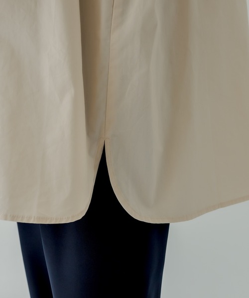 mystic(ミスティック)の「バンドカラー袖タックデザインシャツ(シャツ/ブラウス・レディース・ブラック/ベージュ/オフホワイト・FREE)」の10枚目の写真