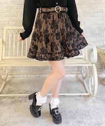 レースティアードミニスカート
