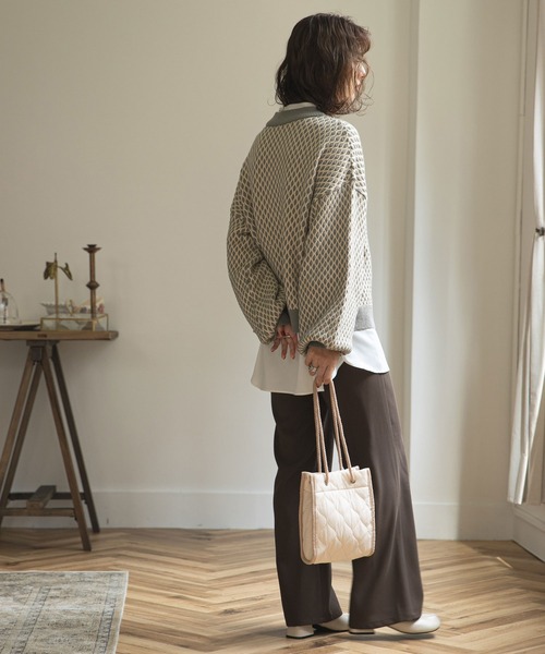 rectangle（レクタングル）の「キルティングショルダーバック（ショルダーバッグ・レディース・ブラック/カーキ/アイボリー/ベージュ・FREE）」の13枚目の写真