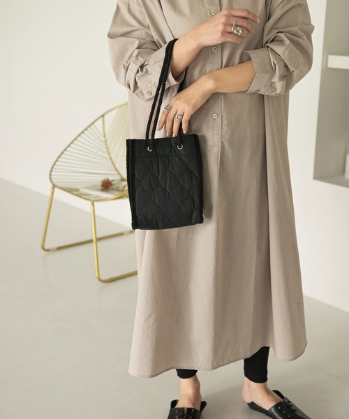 rectangle（レクタングル）の「キルティングショルダーバック（ショルダーバッグ・レディース・ブラック/カーキ/アイボリー/ベージュ・FREE）」の22枚目の写真
