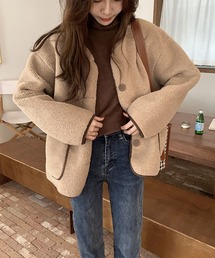 MAISON DE THERESE（メゾン ド テレーズ）の「ボアムートン調コート（ブルゾン）」