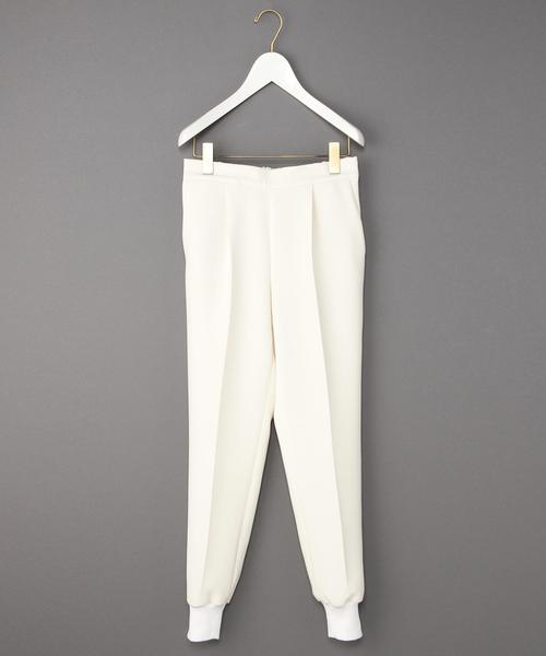 BEAUTY&YOUTH UNITED ARROWS（ビューティーアンドユースユナイテッドアローズ）の「＜6(ROKU)＞ RIB PANTS/ﾊﾟﾝﾂ ◆（その他パンツ・レディース・オフホワイト/ブラック・36/38）」の2枚目の写真
