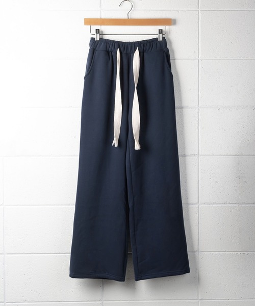 me+em select(ミームセレクト)の「ロングコード裏起毛スウェットワイドパンツ(スウェットパンツ・レディース・ブラック/ネイビー/グレー・MEDIUM/LARGE)」の19枚目の写真