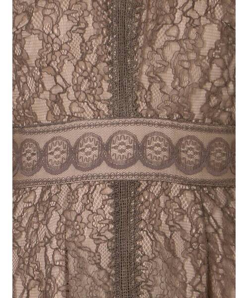 LAGUNAMOON（ラグナムーン）の「LADYショルダーギャザーレースマキシワンピース（ドレス・レディース・ブラック/モカ・MEDIUM/SMALL）」の17枚目の写真