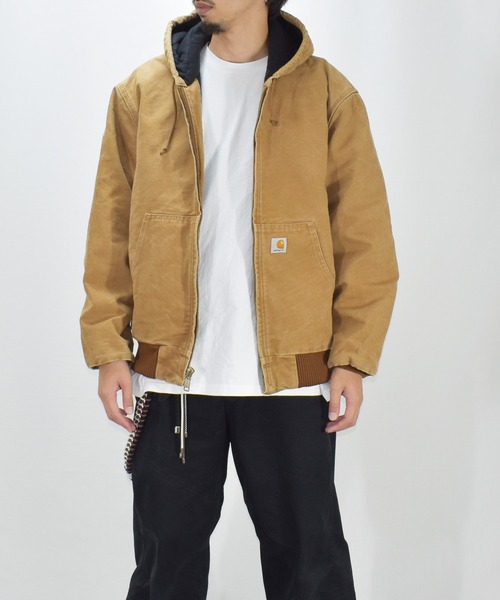 Carhartt（カーハート）の「【ヴィンテージ古着】Carhartt/カーハート ダック地 アクティブパーカー（ブルゾン・メンズ・ベージュ・LARGE）」の6枚目の写真