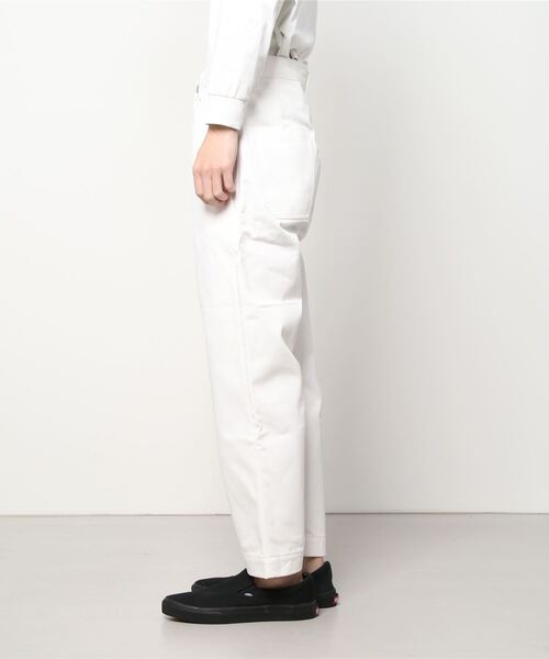 【ひなたさま専用】スタジオニコルソン パンツ 白 チノスラックス STUDIO NICHOLSON スタジオニコルソン SORTE パンツ PEACHED COTTON