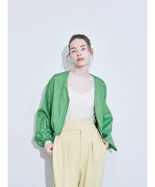 ELENDEEK（エレンディーク）の「シアーリブニット（ニット/セーター・レディース・ライトベージュ/ブラック/ラベンダー・FREE）」の8枚目の写真