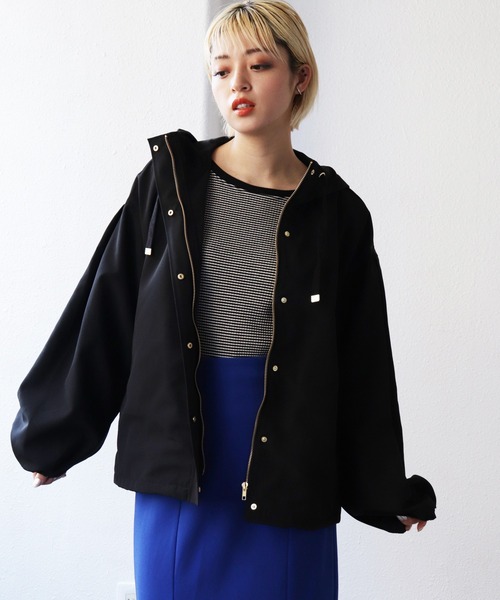 Shelly island(シェリーアイランド)の「マウンテンパーカー(マウンテンパーカー・レディース・ブラック/ホワイト・FREE)」の19枚目の写真