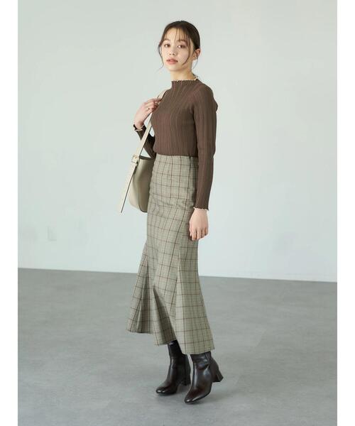 earth music&ecology（アースミュージックアンドエコロジー）の「ランダムリブニットプルオーバー＊（ニット/セーター・レディース・ブラック/サックスブルー/アイボリー/モカ・S/M）」の11枚目の写真