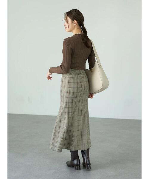 earth music&ecology（アースミュージックアンドエコロジー）の「ランダムリブニットプルオーバー＊（ニット/セーター・レディース・ブラック/サックスブルー/アイボリー/モカ・S/M）」の12枚目の写真