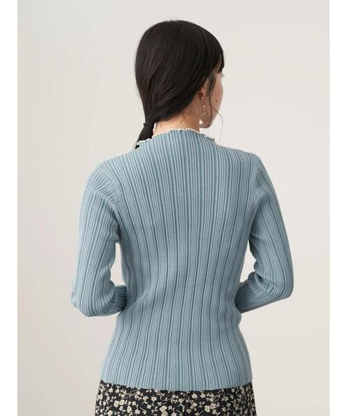 earth music&ecology（アースミュージックアンドエコロジー）の「ランダムリブニットプルオーバー＊（ニット/セーター・レディース・ブラック/サックスブルー/アイボリー/モカ・S/M）」の15枚目の写真