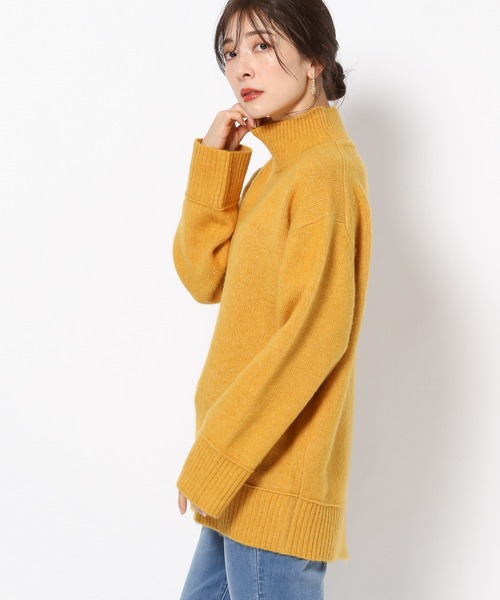 BARNYARDSTORM（バンヤードストーム）の「BARNYARDSTORM / ブークレタートルニット（ニット/セーター・レディース・イエロー/ブルー/サンドグレー・1/0）」の6枚目の写真