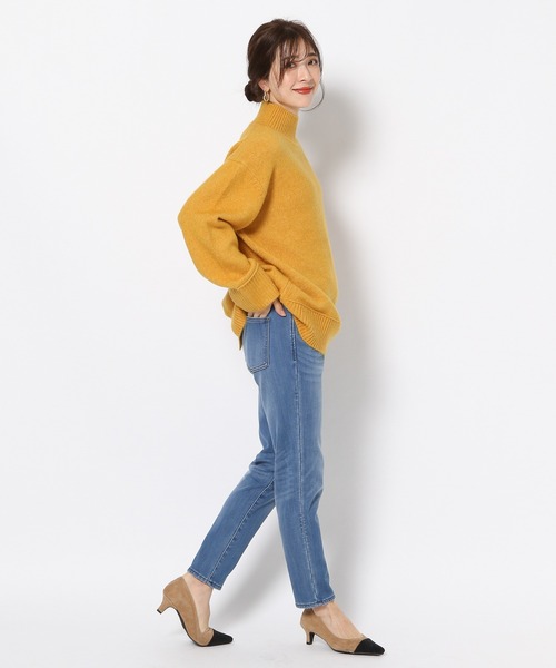 BARNYARDSTORM（バンヤードストーム）の「BARNYARDSTORM / ブークレタートルニット（ニット/セーター・レディース・イエロー/ブルー/サンドグレー・1/0）」の17枚目の写真