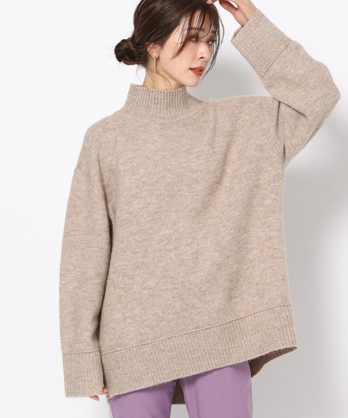 BARNYARDSTORM（バンヤードストーム）の「BARNYARDSTORM / ブークレタートルニット（ニット/セーター・レディース・イエロー/ブルー/サンドグレー・1/0）」の8枚目の写真