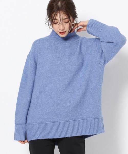 BARNYARDSTORM（バンヤードストーム）の「BARNYARDSTORM / ブークレタートルニット（ニット/セーター・レディース・イエロー/ブルー/サンドグレー・1/0）」の4枚目の写真