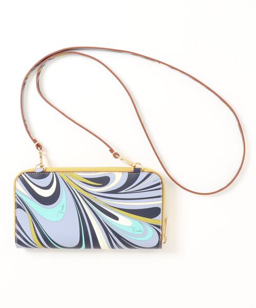 EMILIO PUCCI(エミリオプッチ)の「SMALL LEATHER GOODS - SMALL LEATHER GOODS - WALLET(財布・レディース・ブルー・ONE SIZE)」の3枚目の写真