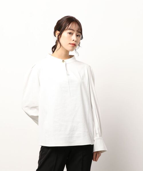 aimoha(アイモハ)の「レトロフェミニンブラウス(シャツ/ブラウス・レディース・ホワイト/ベージュ/グレー/チョコ・MEDIUM/LARGE)」の5枚目の写真