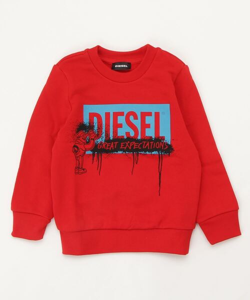 DIESEL KIDS(ディーゼルキッズ)の「DIESEL(ディーゼル)Kids & Junior プリント長袖スウェットカットソー(スウェット・キッズ・ブルー/レッド/イエロー/ブラック/ホワイト・16Y/4YEAR/6YEAR/8YEAR/14Y/10YEAR/12YEAR)」の5枚目の写真
