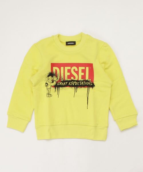 DIESEL KIDS(ディーゼルキッズ)の「DIESEL(ディーゼル)Kids & Junior プリント長袖スウェットカットソー(スウェット・キッズ・ブルー/レッド/イエロー/ブラック/ホワイト・16Y/4YEAR/6YEAR/8YEAR/14Y/10YEAR/12YEAR)」の4枚目の写真