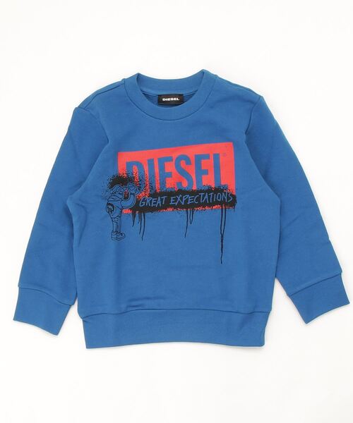 DIESEL KIDS(ディーゼルキッズ)の「DIESEL(ディーゼル)Kids & Junior プリント長袖スウェットカットソー(スウェット・キッズ・ブルー/レッド/イエロー/ブラック/ホワイト・16Y/4YEAR/6YEAR/8YEAR/14Y/10YEAR/12YEAR)」の3枚目の写真