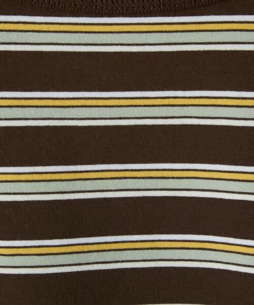 CITEN（シテン）の「＜CITEN（シテン）＞マルチボーダー ショートスリーブ Tシャツ（Tシャツ/カットソー・レディース・ダークブラウン/オフホワイト/ライトピンク・FREE）」の10枚目の写真