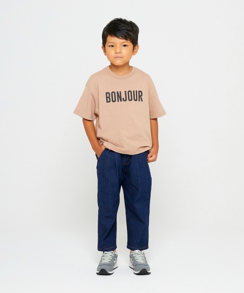 FOV（フォブ）の「フォブ BONJOUR ラウンド Tシャツ（Tシャツ/カットソー・キッズ・ブラック/ベージュ/グレー・S/L/F/XL/M）」の6枚目の写真