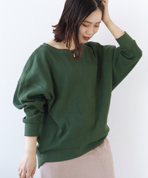 Simplicite | コットンリブドルマンプルオーバー(Tシャツ/カットソー)