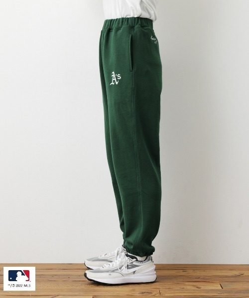 RODEO CROWNS WIDE BOWL（ロデオクラウンズワイドボウル）の「MLB TEAM スウェットパンツ（スウェットパンツ・レディース・グリーン/杢グレー/ネイビー・MEDIUM/LARGE）」の4枚目の写真
