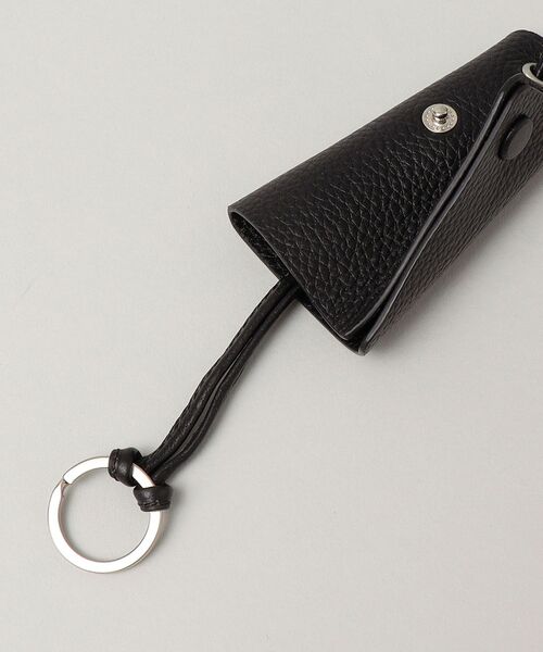SHIPS（シップス）の「SHIPS: レザー キーリング ネックポーチ（キーケース/キーアクセサリー・メンズ・ブラック/チャコールグレー・ONE SIZE）」の10枚目の写真
