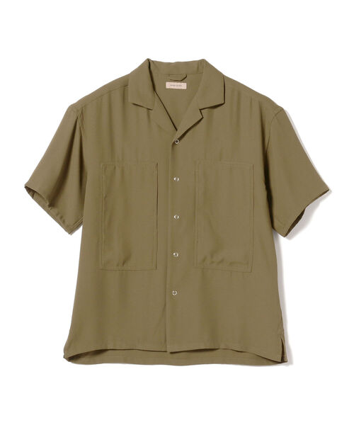 BEAMS LIGHTS(ビームスライツ)の「BEAMS LIGHTS /ジョーゼット スクエアポケット シャツ(シャツ/ブラウス・メンズ・ブラック/オリーブ・SMALL/MEDIUM/LARGE)」の8枚目の写真