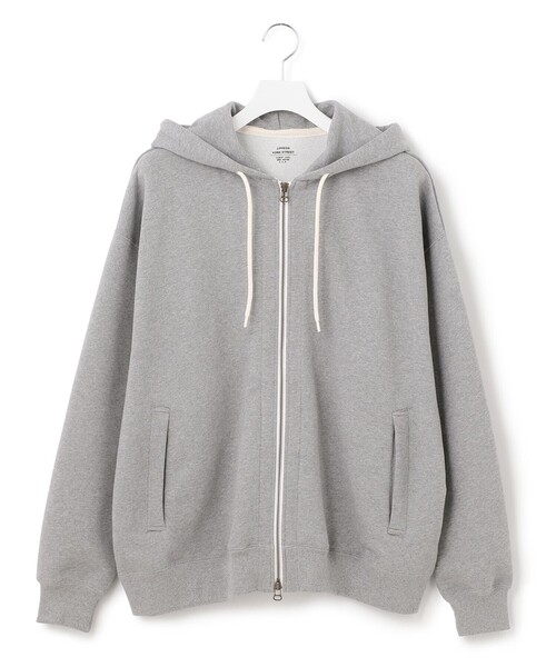 J.PRESS YORK STREET（ジェイプレスヨークストリート）の「【UNISEX】フルジップパーカー（パーカー・メンズ・ホワイト系/ライトグレー系/ブルー系/ネイビー系/グレー系・SMALL/MEDIUM/LARGE）」の3枚目の写真
